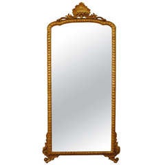 Italian Early Neoclassic Carved Giltwood Mirror, Late 18th Century 4