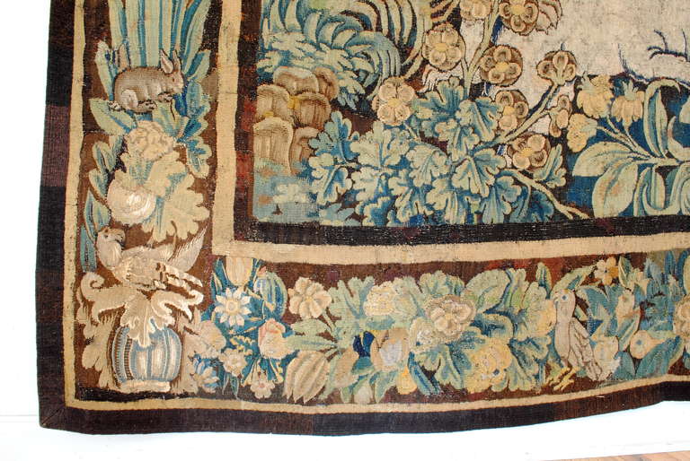 A Late 16th to Early 17th Century Flemish Tapestry In Good Condition In Atlanta, GA