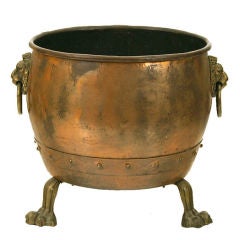 A Continental Arts and Crafts Copper and Brass Planter