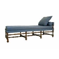 A French 19th Century Oak Chaise in the Louis XIII Style