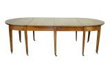 French Directoire Light Walnut Extension Dining Table