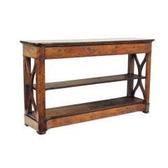 An Unusual 2nd Quarter 19th c. French Ashwood and Oak Console