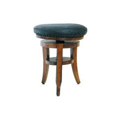 A French Directoire Fruitwood Piano Stool