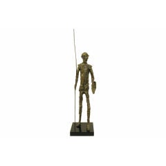 A Signed Bronze Figure of Don Quixote