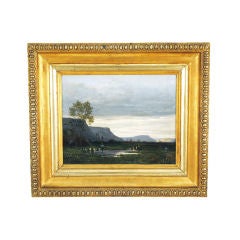 Antique Oil on Canvas, signed H. BETHMONT, 1873
