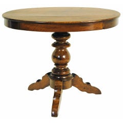 An Unusual Louis Philippe Walnut Oval Center Table