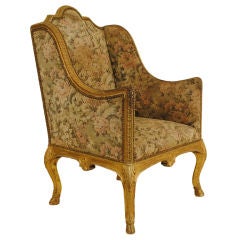 An Italian Neoclassical Style Giltwood Bergere