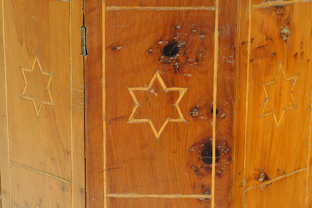 19th Century 19th Cen. Moorish Influenced Walnut and Inlaid Octagonal Table