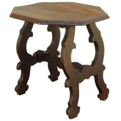 A 19th Cen. Italian Baroque Style Walnut Side Table