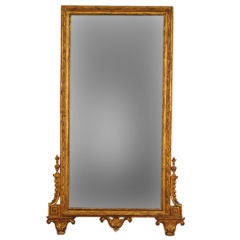 An Italian Early Neoclassical Carved Giltwood Wall Mirror