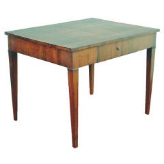 A German Neoclassical Walnut Occasional Table
