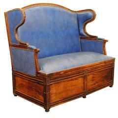 A Late Louis XVI Period Walnut Metamorphic Canape and Bed