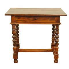 A French Louis XIII Period Oak One Drawer Side Table