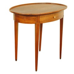 A French 19th Cen. Louis XVI Style Walnut Oval Table
