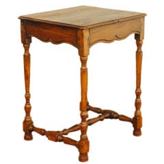 A French Louis XIV Style Late 19th Century Oak Side Table