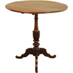 Antique An Italian Early Neoclassical Period Walnut Tripod Table