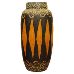 A Large German Numbered Pottery Vase, ca. 1965