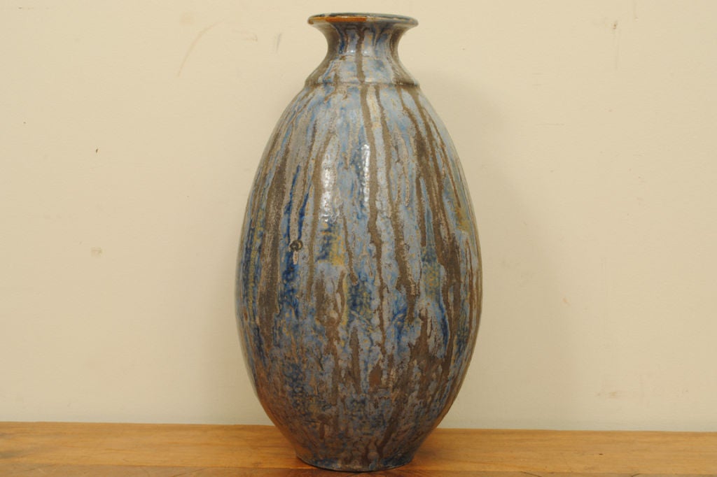 A Continental Pottery Vase