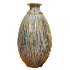 A Continental Pottery Vase