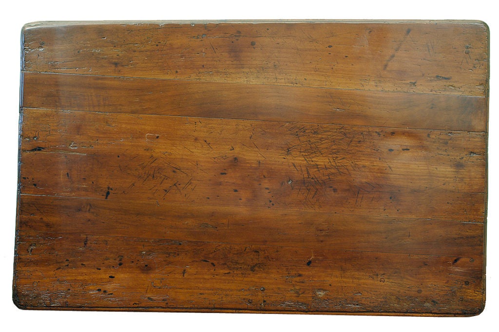 French Louis XV Cherrywood Three Drawer Console Table 4