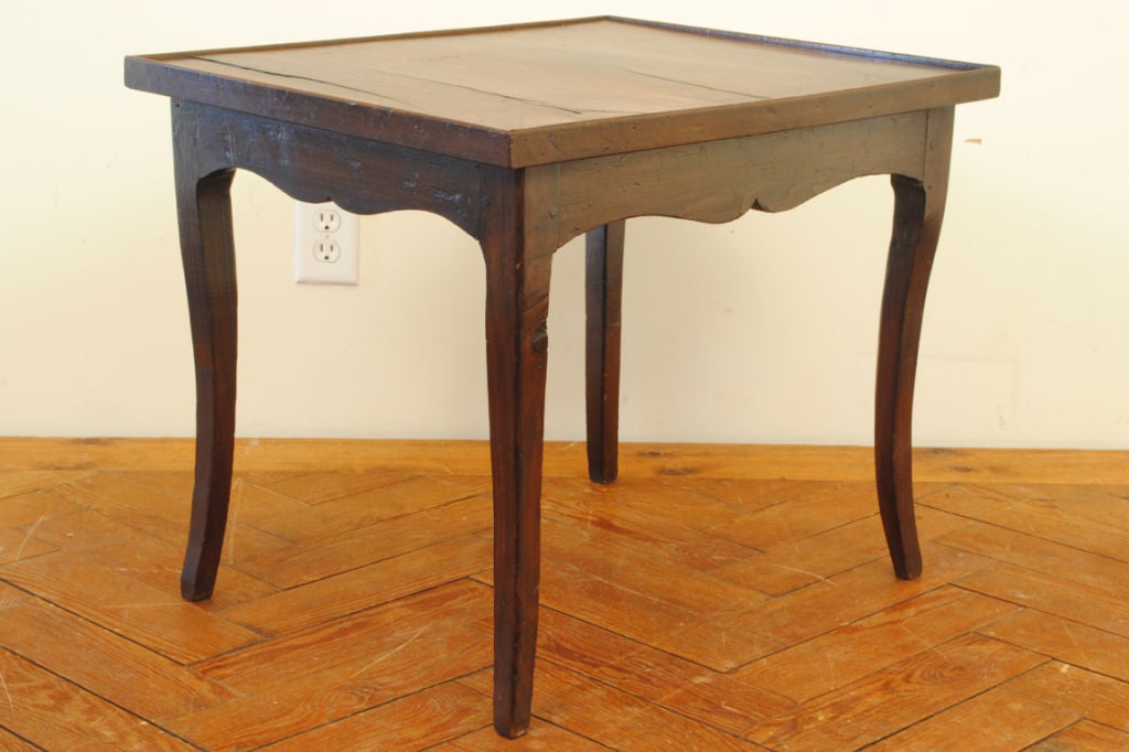 French Louis XV Style Small Walnut/Oak Table