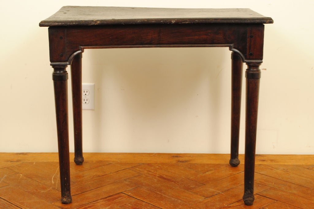 An Italian LXVI Period Provincial Dark Walnut Side Table