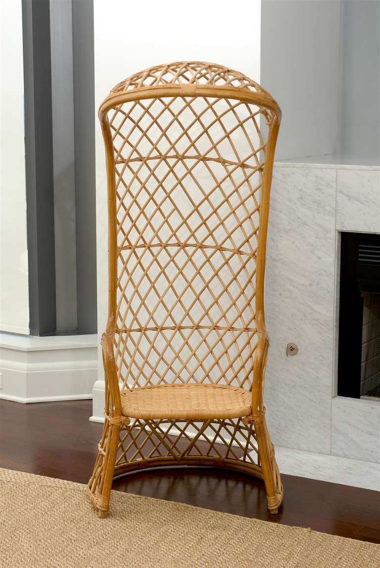 Hooded Wicker Chair 1