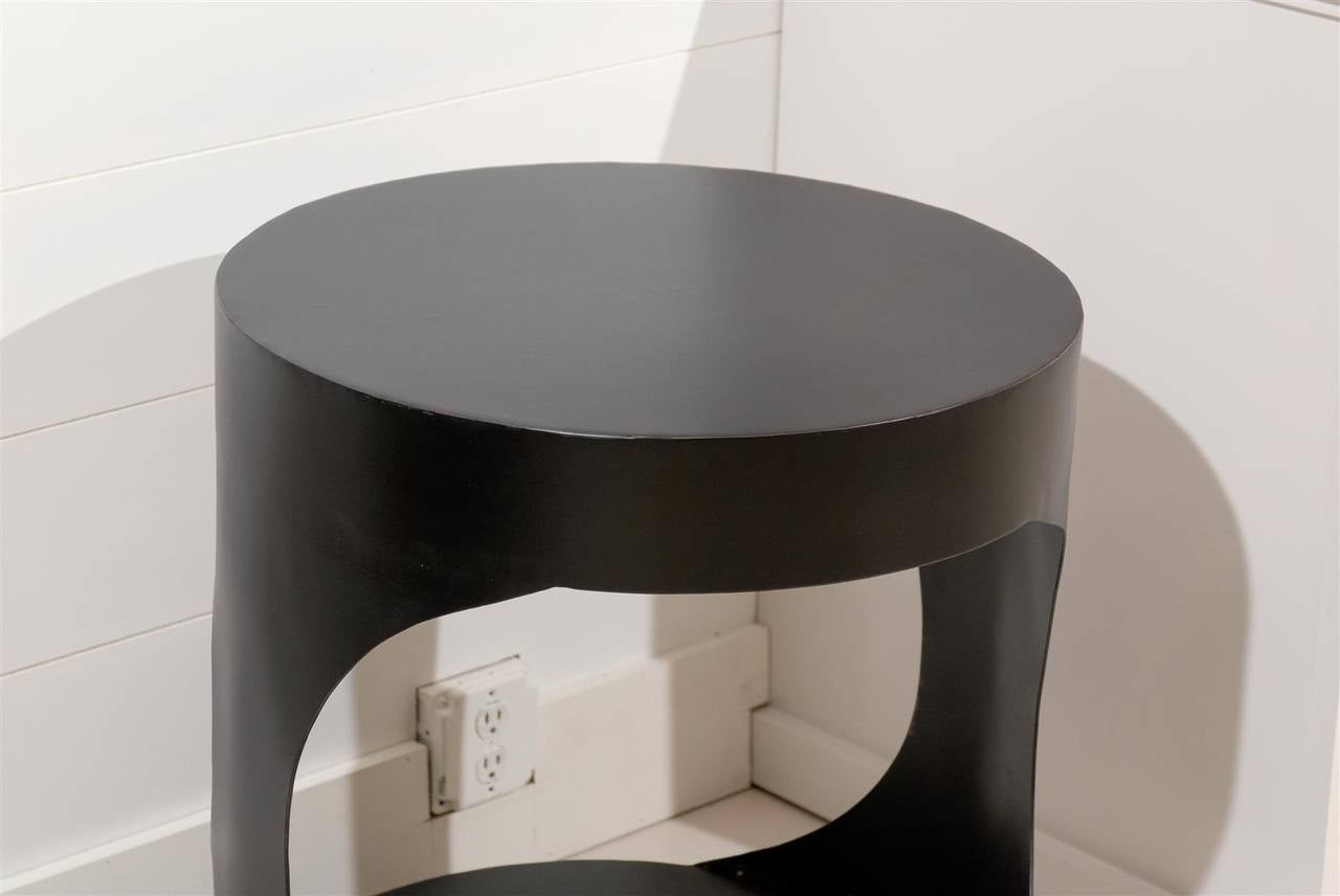 Black Metal Hollow Table