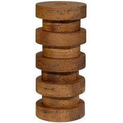 Wood Ringed Vase