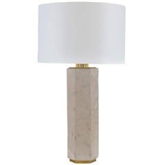 Brass and Cement Lamp