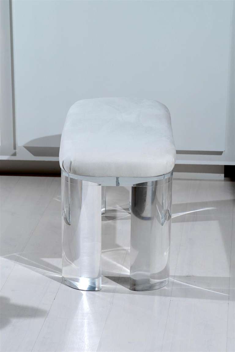 Chunky Lucite Bench 1