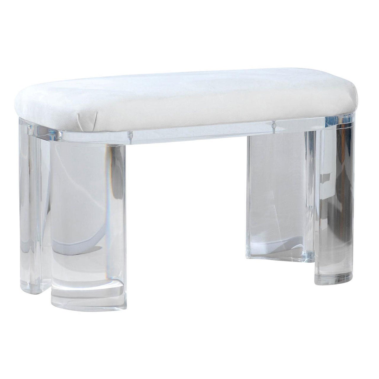 Chunky Lucite Bench