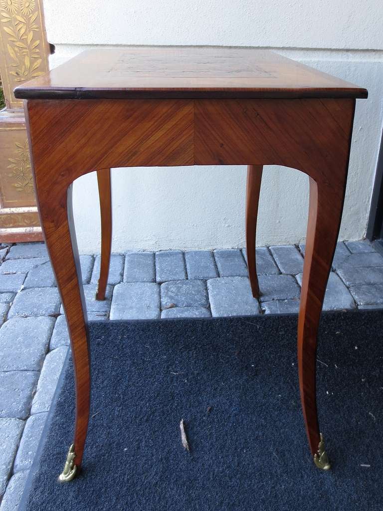 18th/19th Century French Louis XV Style Side Table with Parquetry Inlay 5