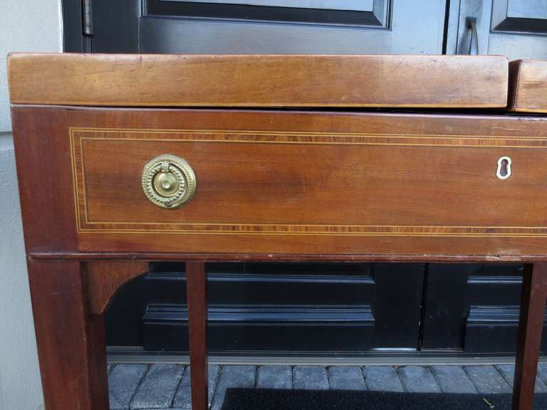 19thC ENGLISH GENTLEMAN'S DRESSING TABLE