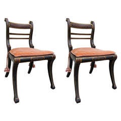 Pair Of 18thc English Regency Chairs, C.1820
