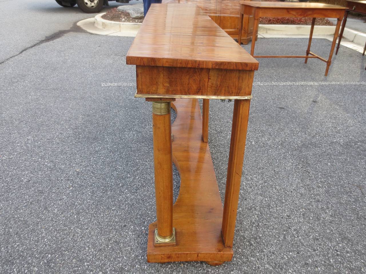 19th or 20th Century Neoclassical Two-Drawer Console 1