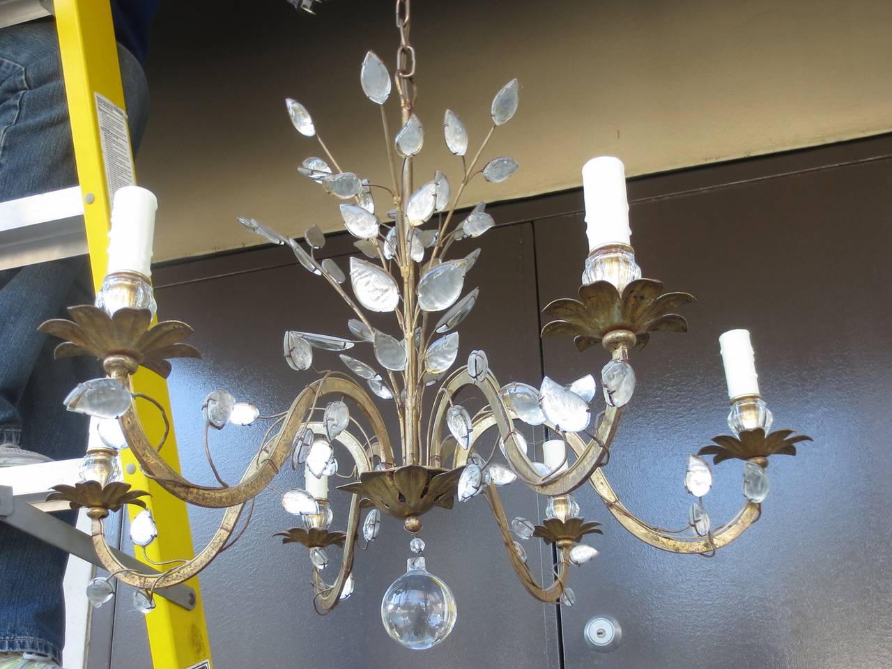 Lustre de la Maison Bagues:: circa 1950s Bon état à Atlanta, GA