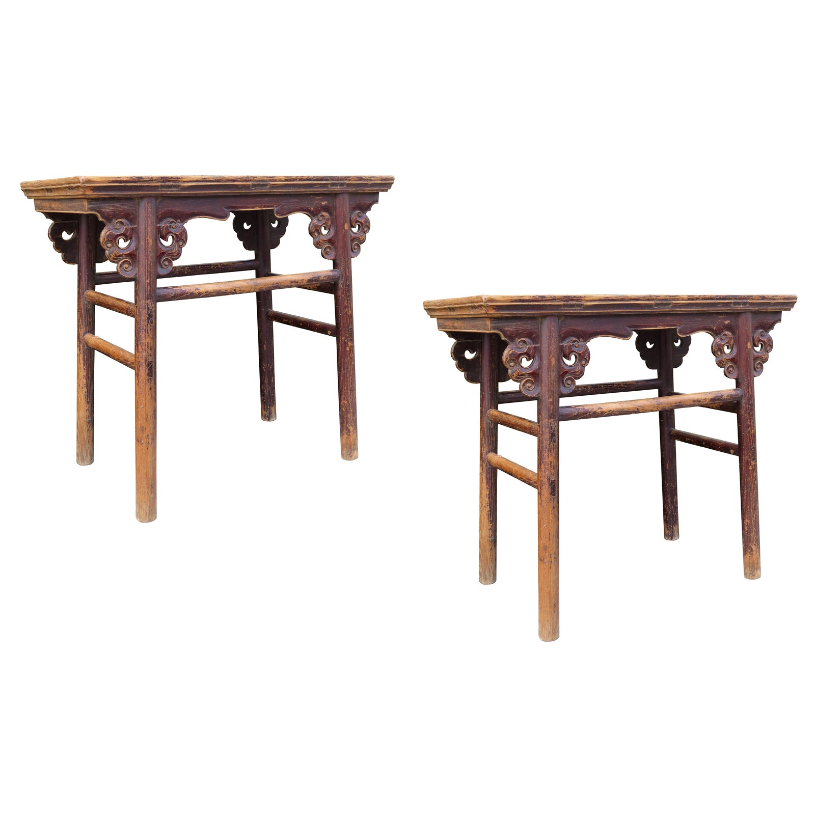 Pair of 19th Century, Chinese Consoles