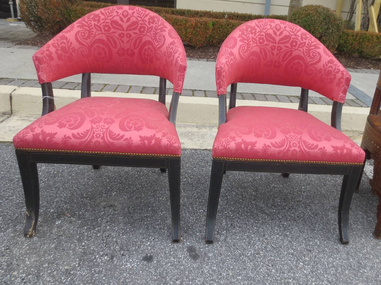 Pair of 19th Century Regency Style Side Chairs 2