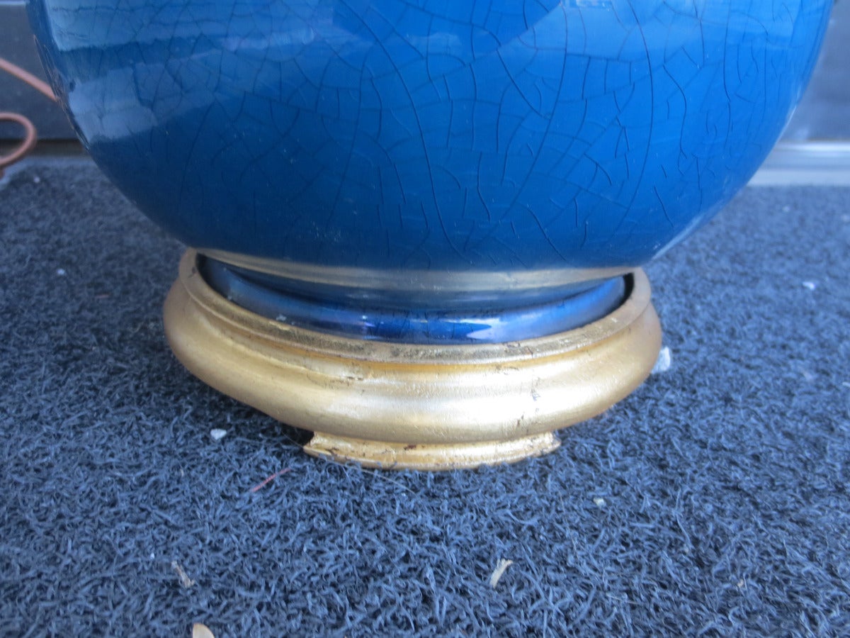Pair of 19th-20th Century Chinese Turquoise Lamps