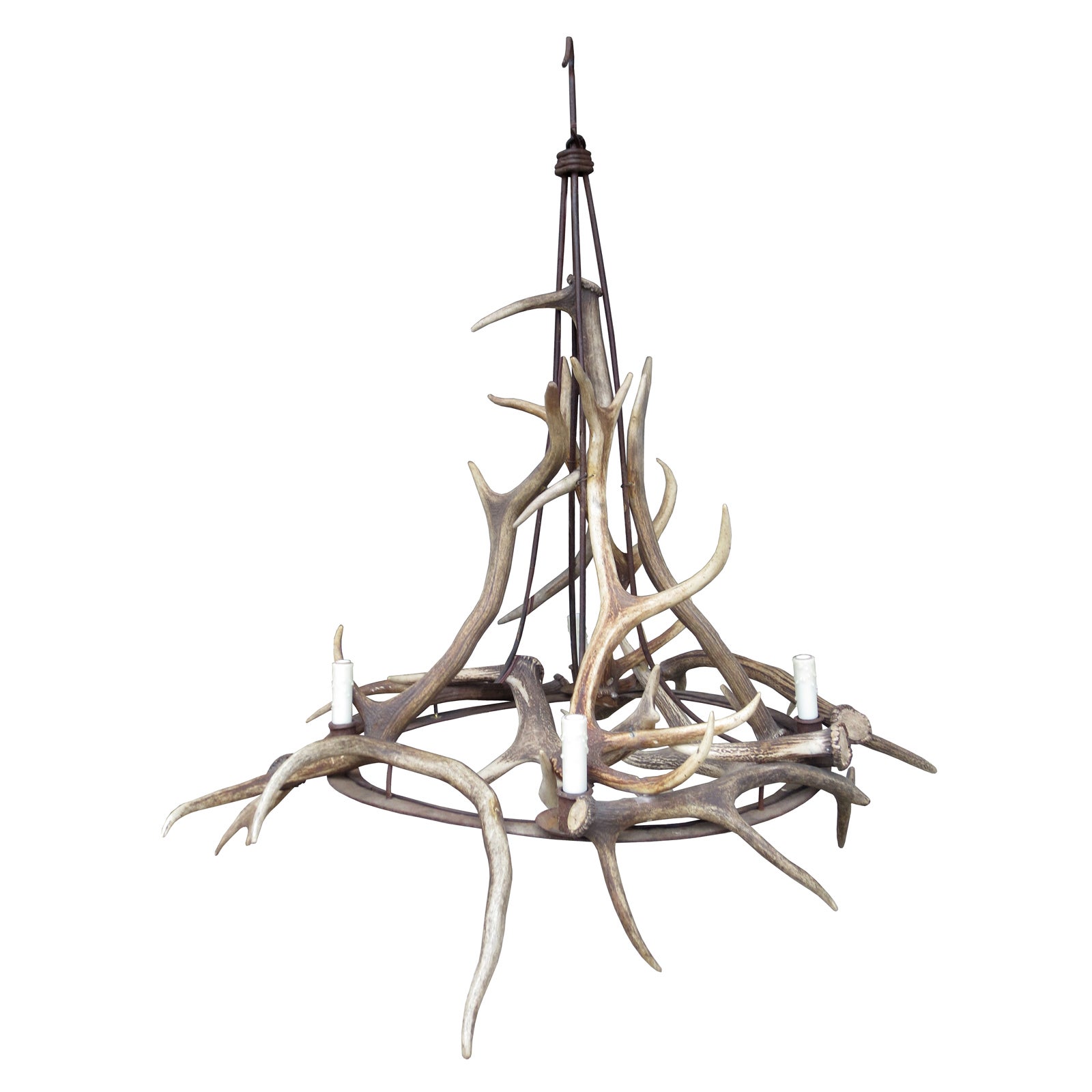 Late 19th/20thC Antler & Iron Chandelier