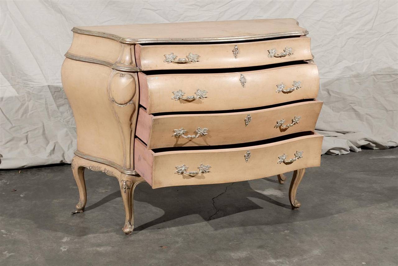 Wood Early 20th Century Italian Painted Chest For Sale