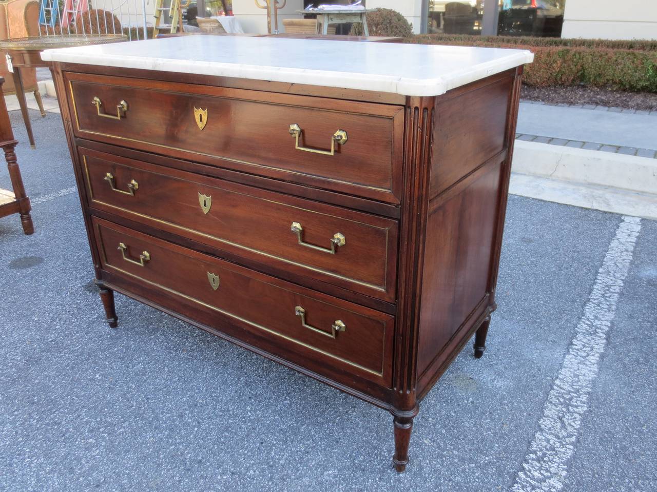 19th Century French Marble-Top Commode 1