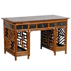 19th Century Chinese Bamboo Desk