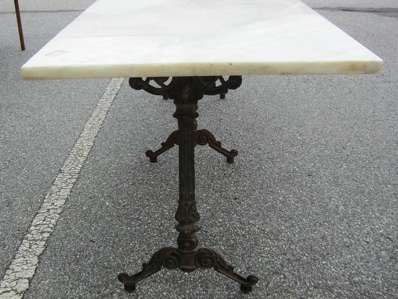 20th Century Marble-Top Conservatory Table In Excellent Condition In Atlanta, GA