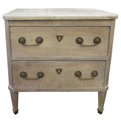 Antique 19th Century Two-Drawer Small Continental Chest