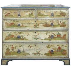 Coffre de Chinoiserie anglaise du 19ème siècle