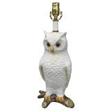 MID C ITALIAN OWL LAMP