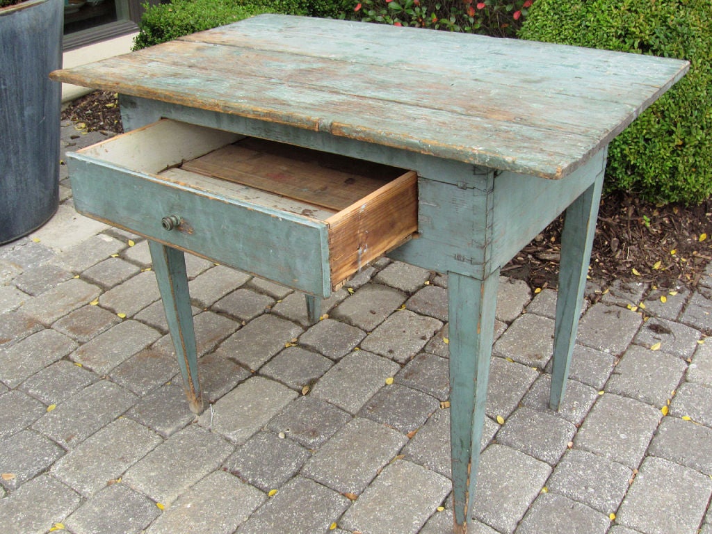 18th/19thc Swedish Painted Side Table 1