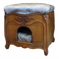 19thc French Dog Bed/ottoman